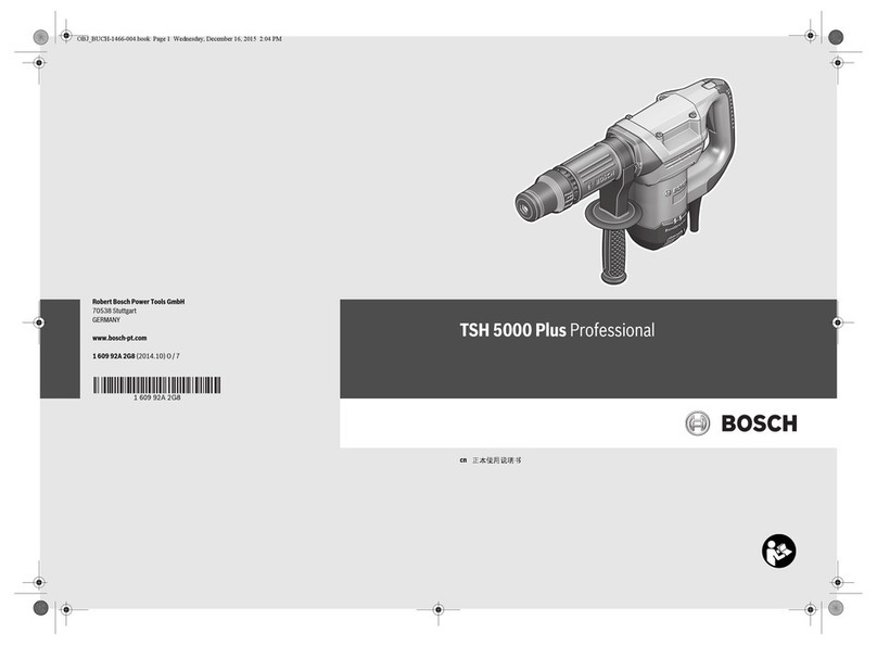 Bosch Professional TSH 5000 Plus User manual