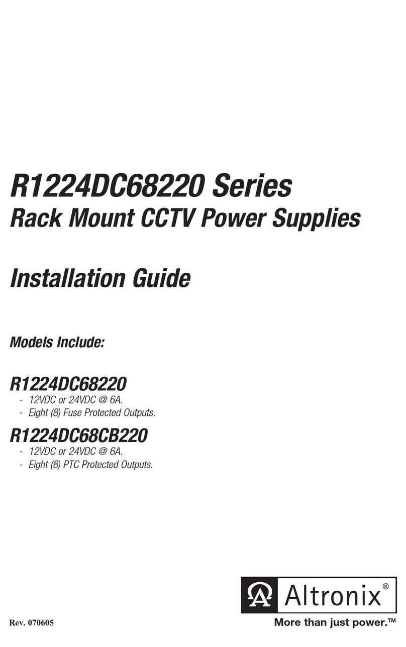 Altronix R1224DC68220 Series User manual
