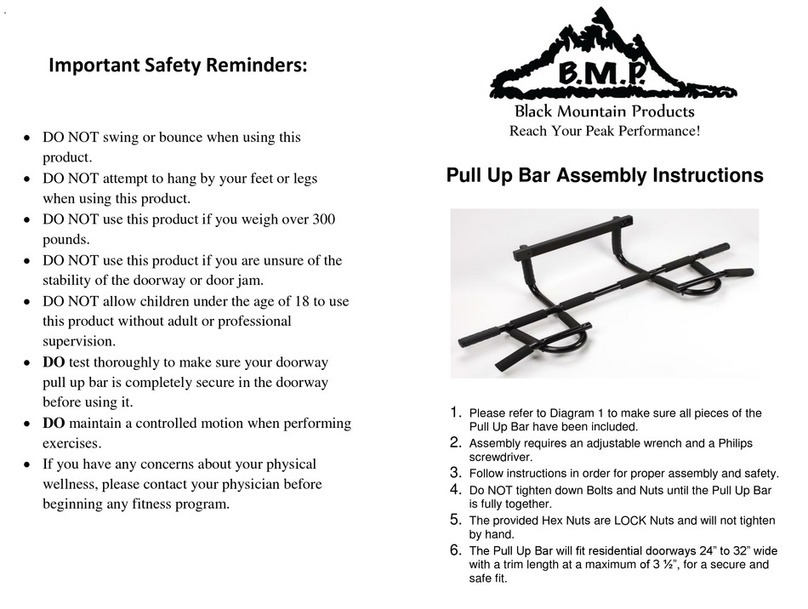 Black Mountain Products Pull Up Bar Assembly instructions Black Mountain Products Pull Up Bar Assembly instructions
