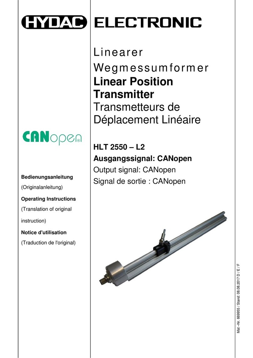 HYDACELECTRONIC HLT 2550-L2 User manual