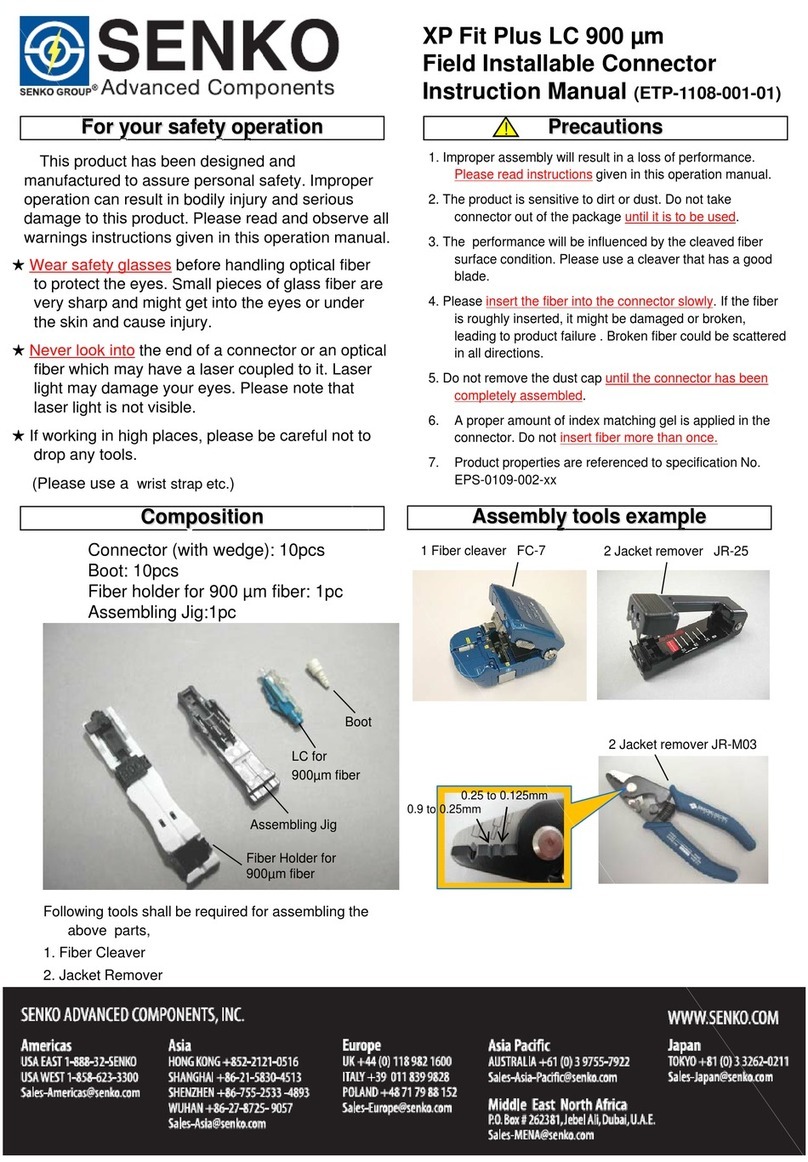 SENKO XP Fit Plus LC 900 mm instruction manual