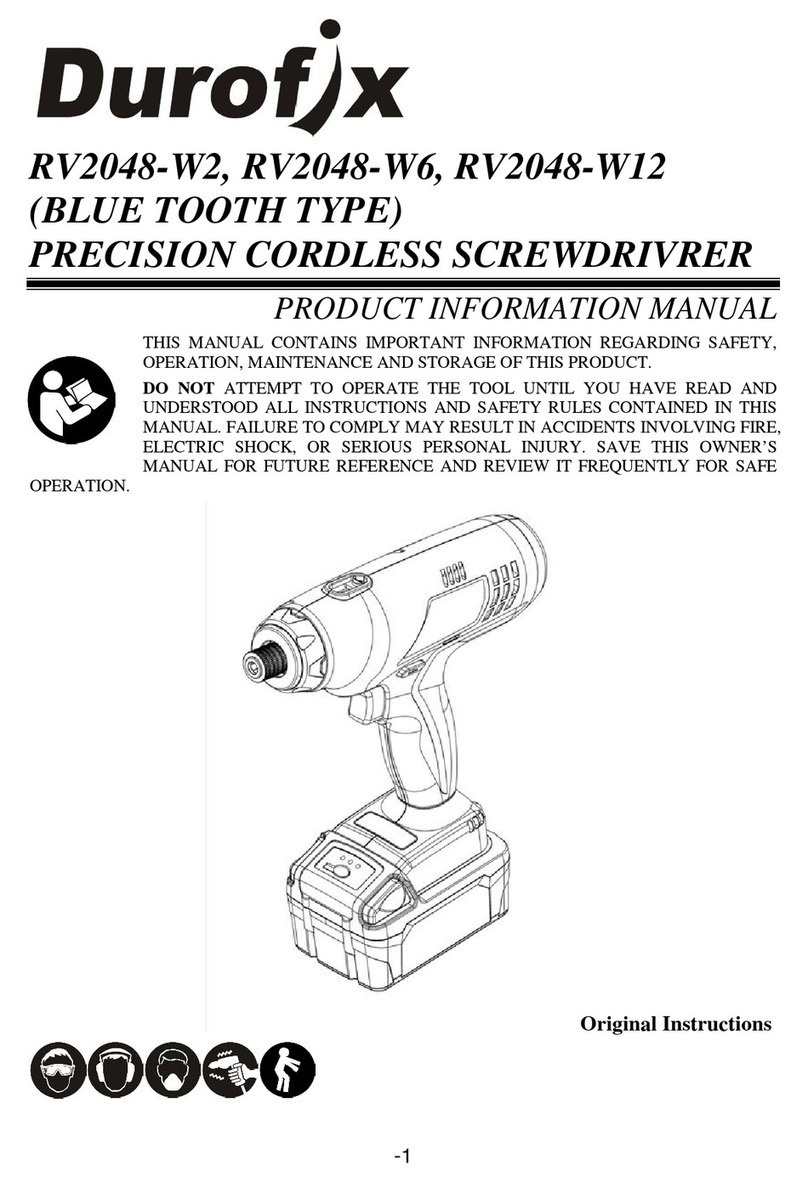 DUROFIX RV2048-W2 Product information manual