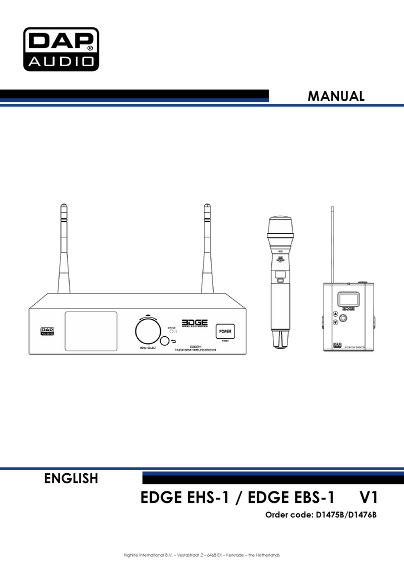 DAPAudio EDGE EHS-1 User manual
