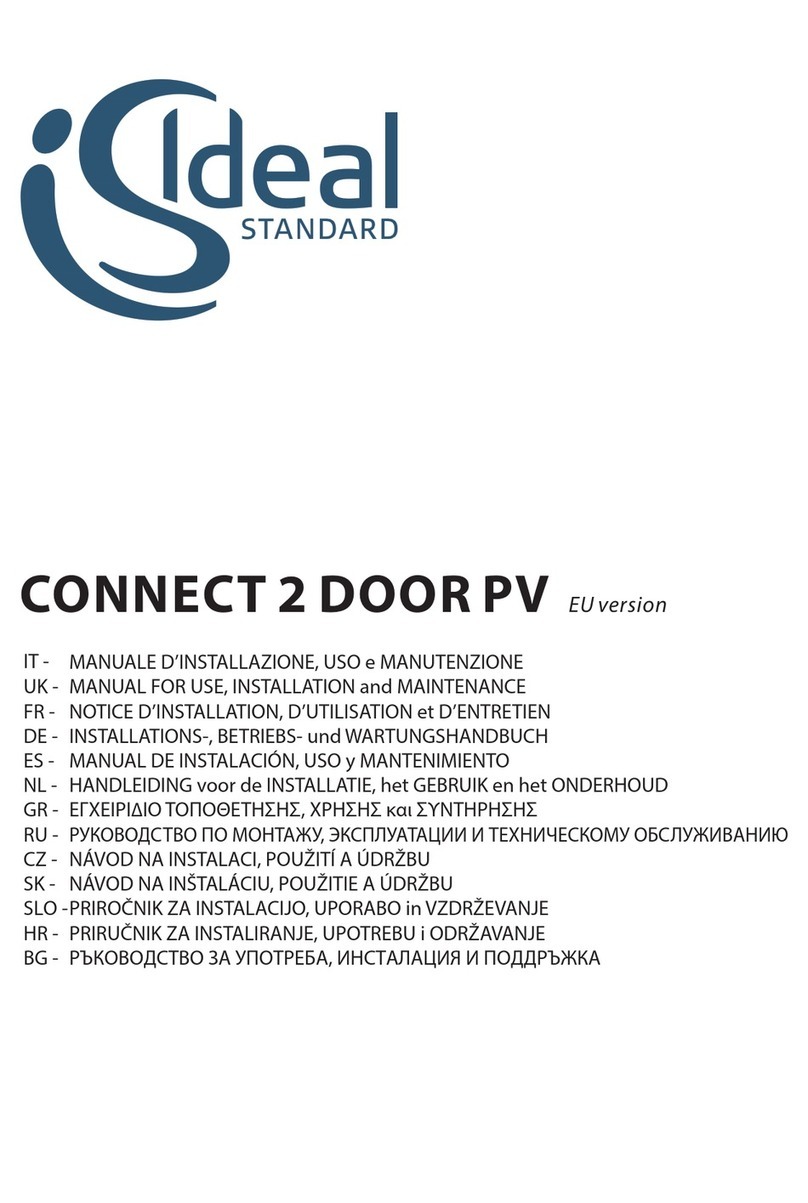 Ideal-Standard CONNECT 2 DOOR PV Manual for Use, Installation and Maintenance