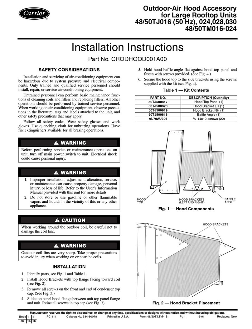 Carrier 50TJ500817 installation instructions