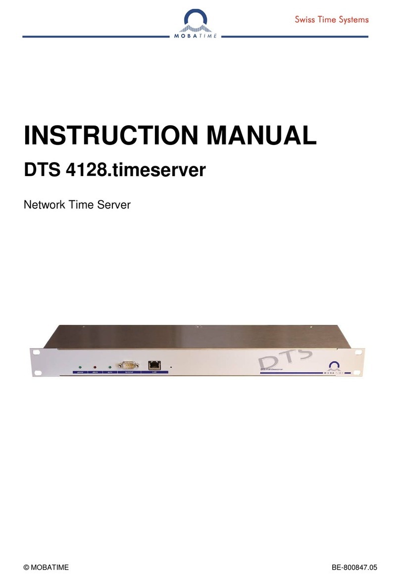 Mobatime DTS 4128.timeserver instruction manual