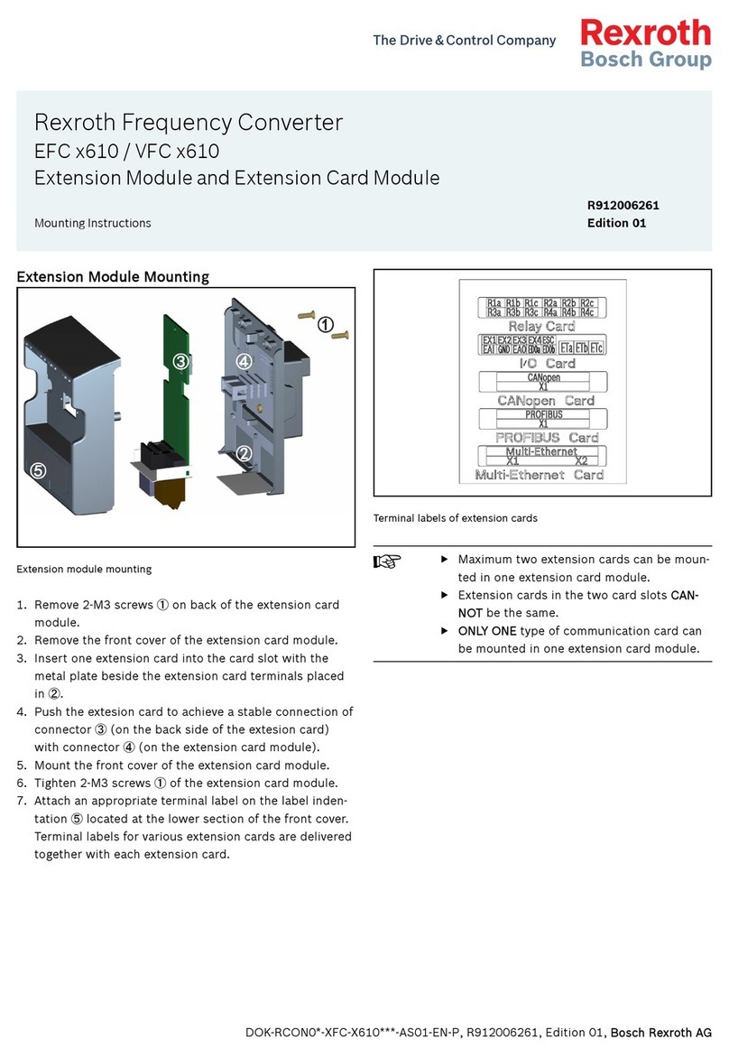Bosch REXROTH EFC 610 Series User manual