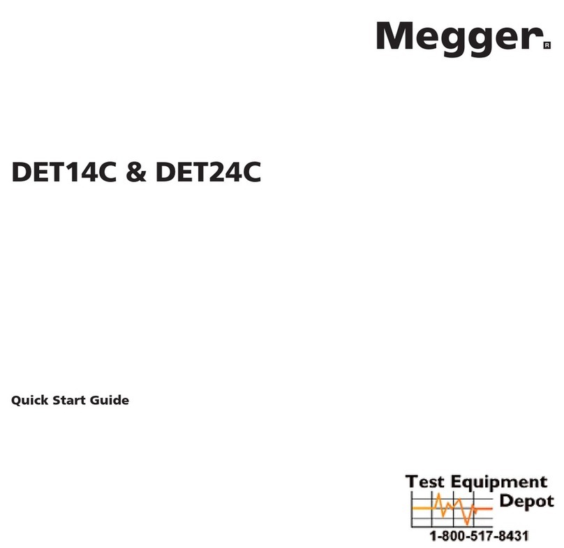 Megger DET14C quick start guide