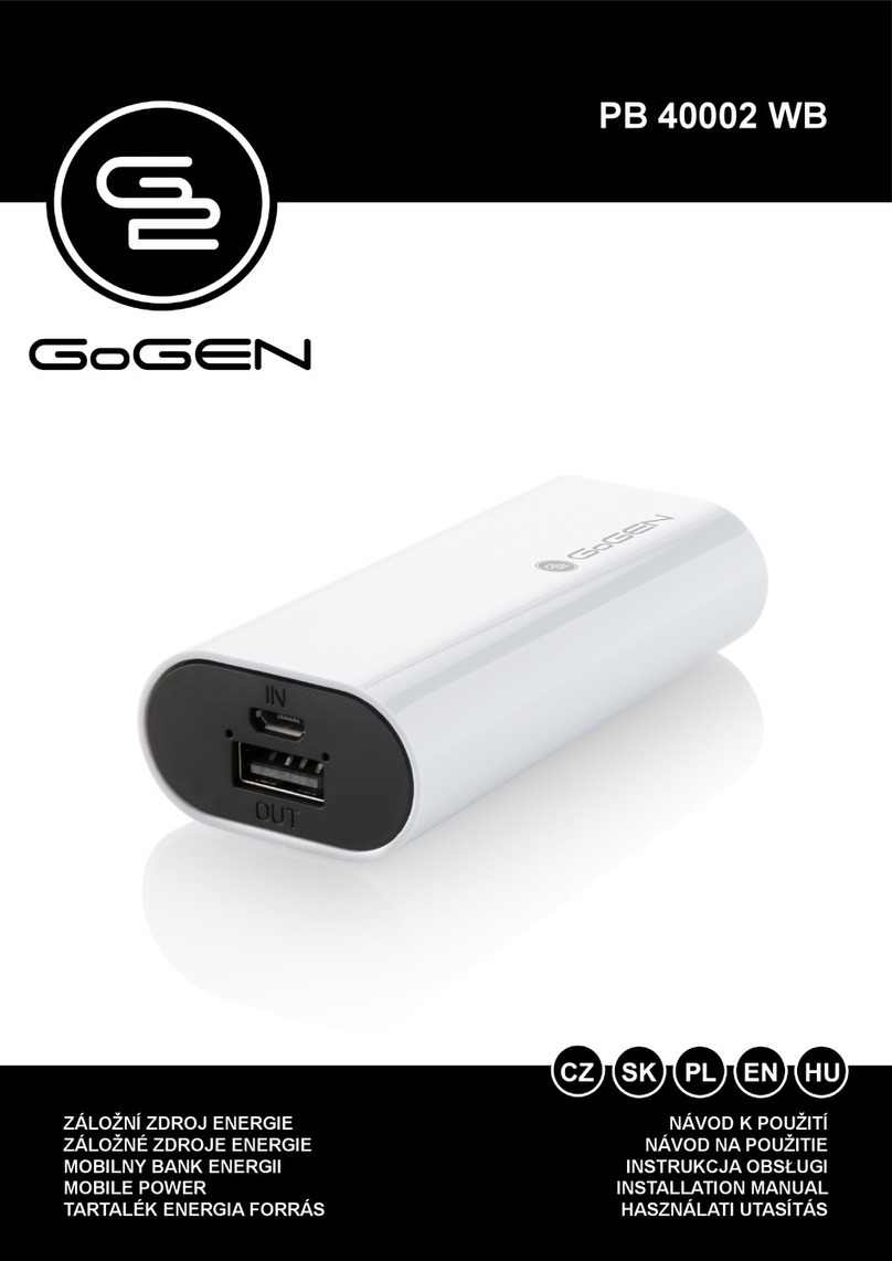Gogen PB 40002 WB User manual