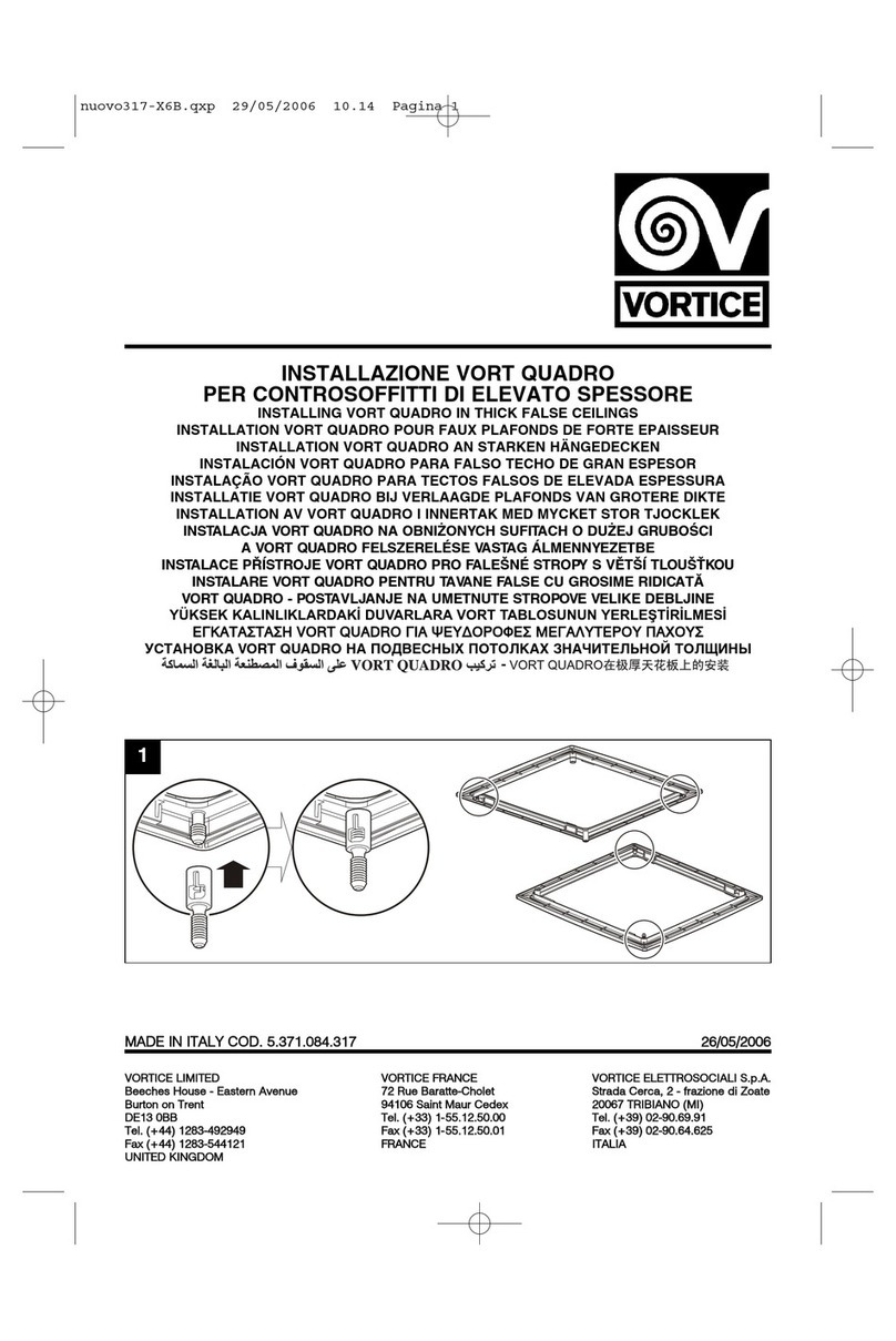 Vortice VORT QUADRO User manual