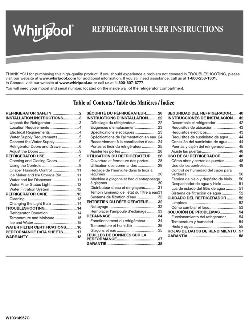 Whirlpool Gold GI6FARXX User manual Whirlpool Gold GI6FARXX User manual