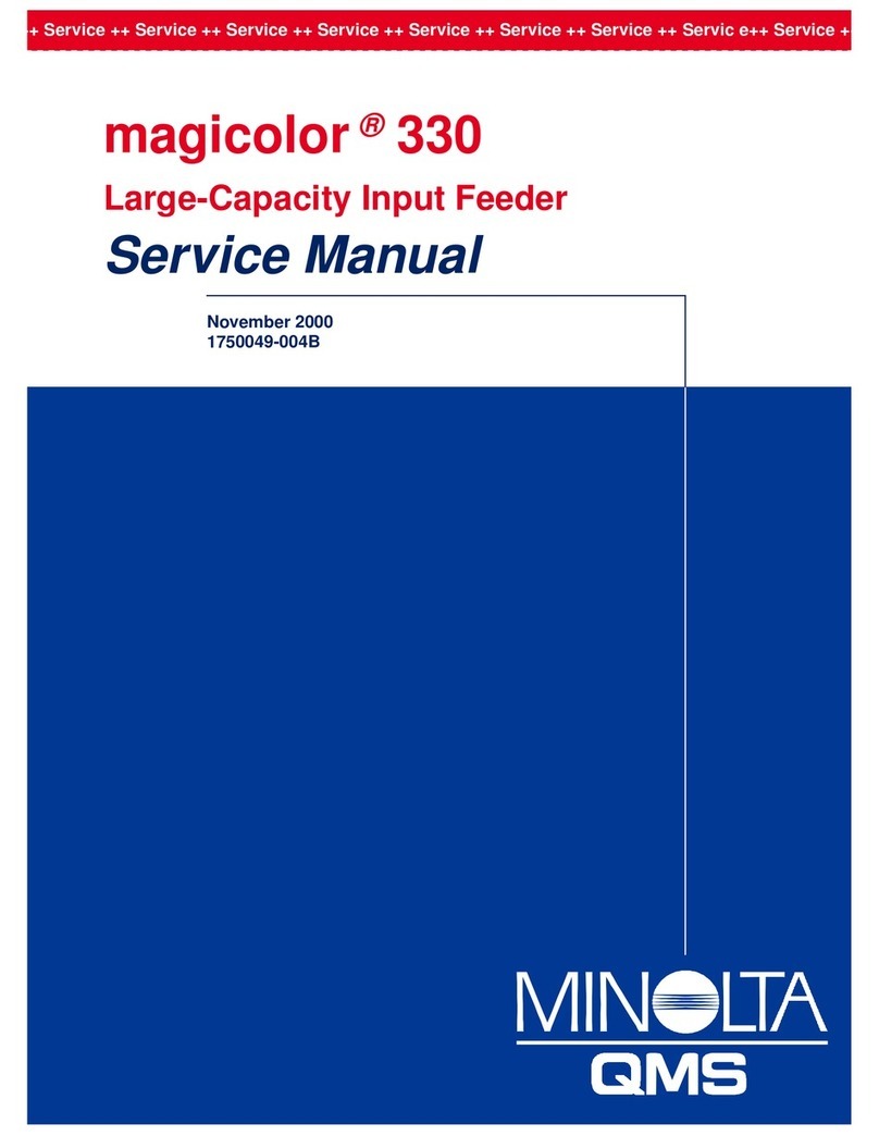 MINOLTA-QMS magicolor 330 User manual MINOLTA-QMS magicolor 330 User manual