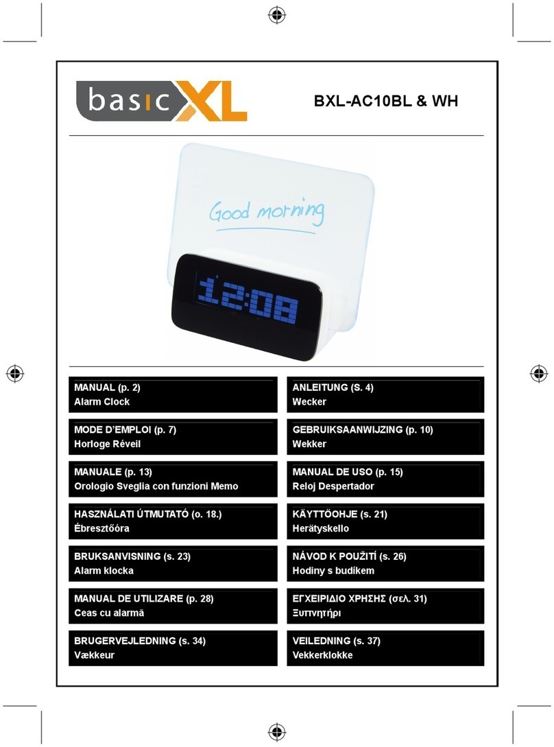 Basic XL BXL-AC10BL & WH User manual