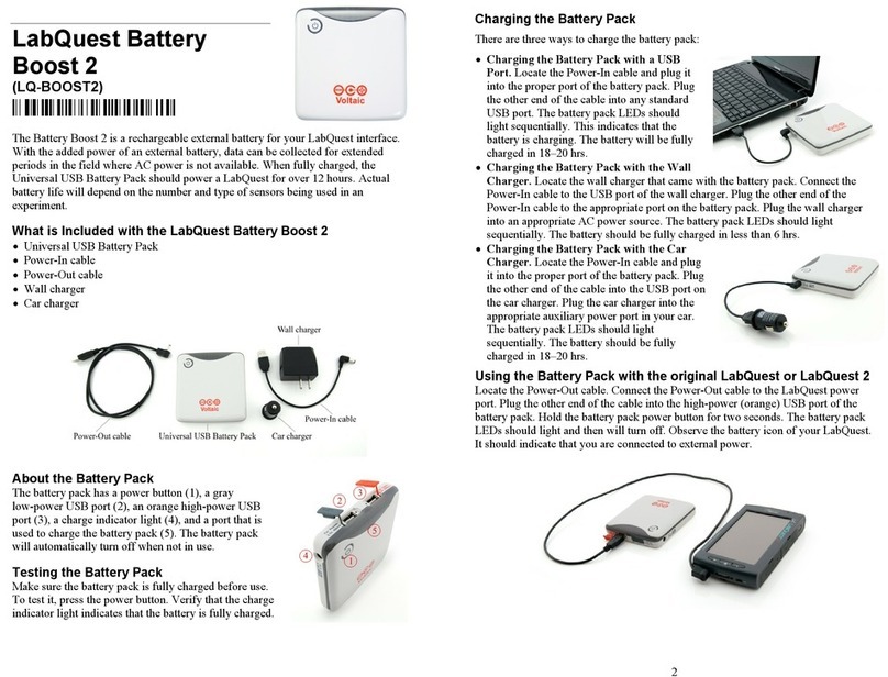 Vernier LabQuest Battery Boost 2 manual