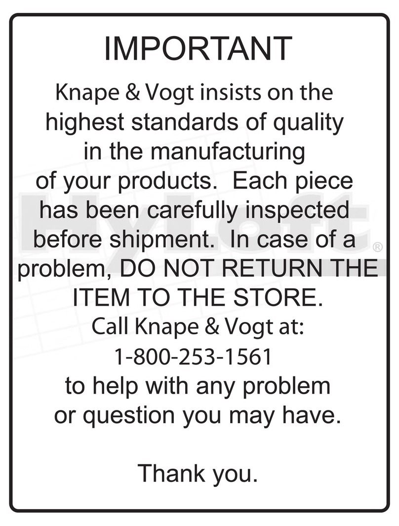 Knape&Vogt HyLoft SuperPro User manual