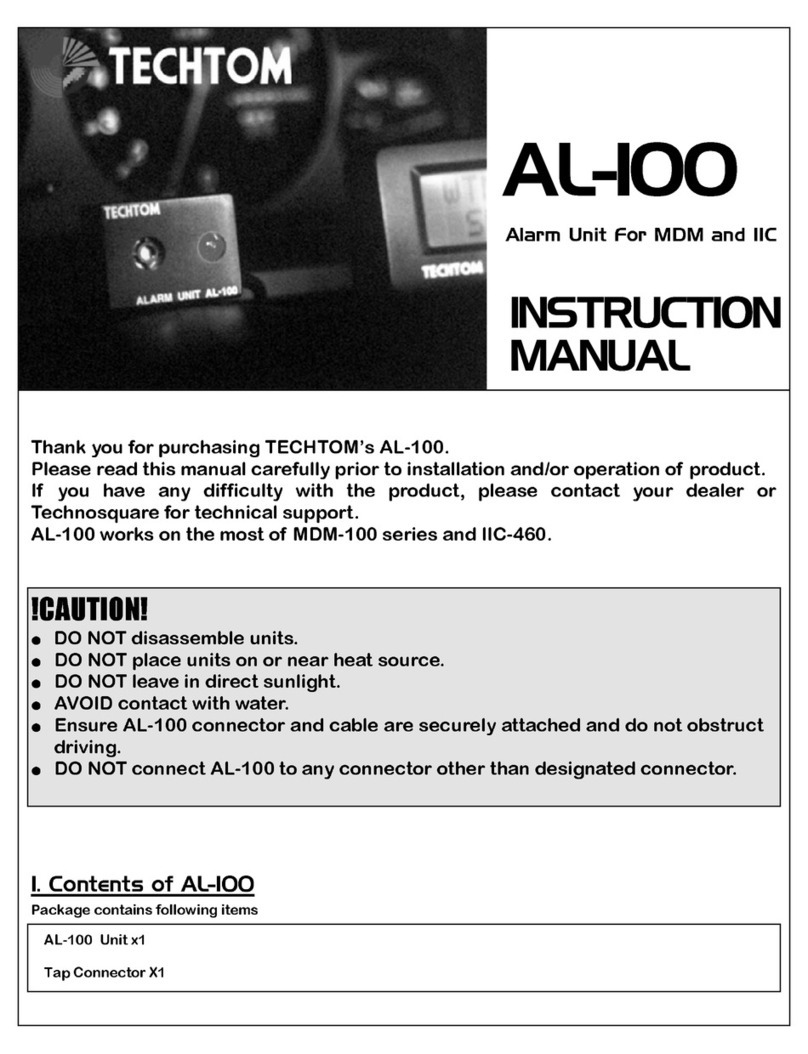 Techtom AL-100 instruction manual Techtom AL-100 instruction manual