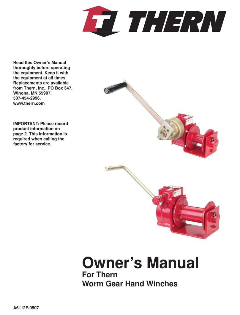 Thern 462 owner's manual