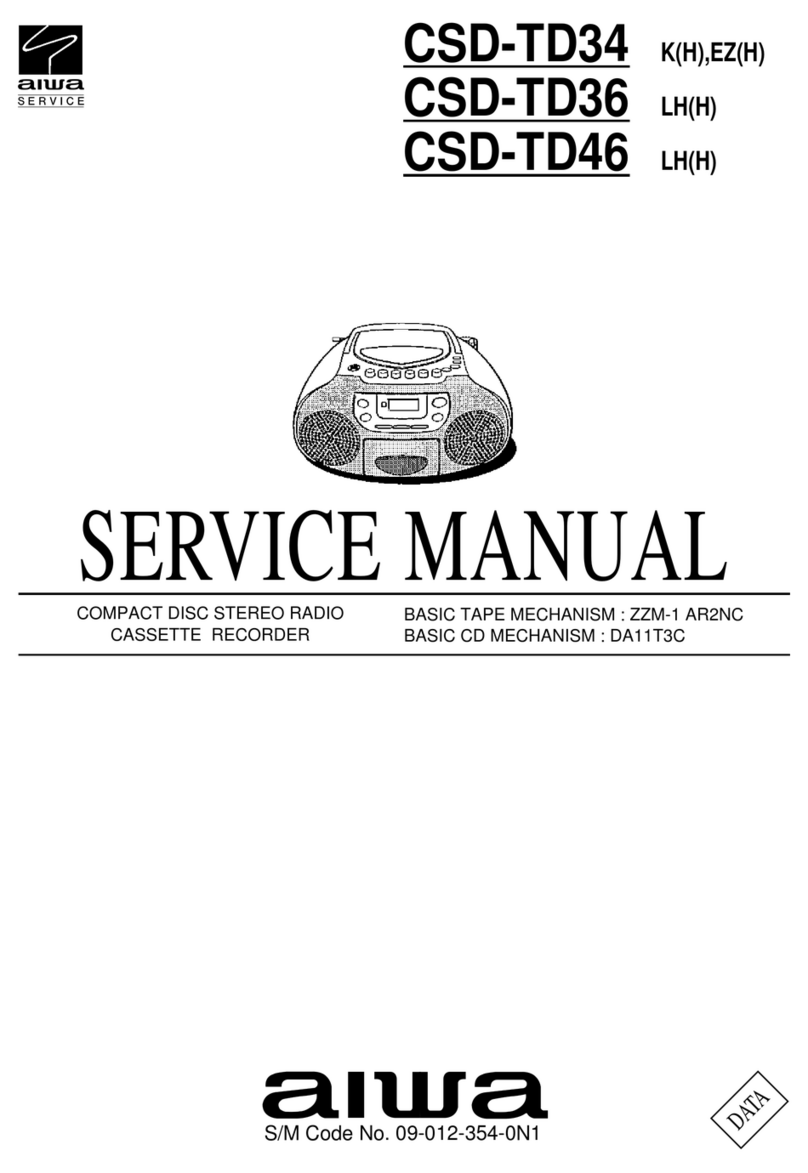 Aiwa csd-td34 k(h) Service manual