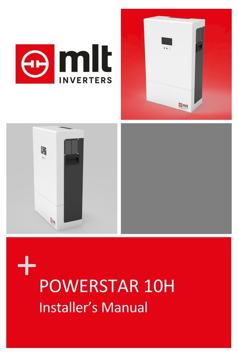 MLT Inverters POWERSTAR 10H Series Installer manual MLT Inverters POWERSTAR 10H Series Installer manual