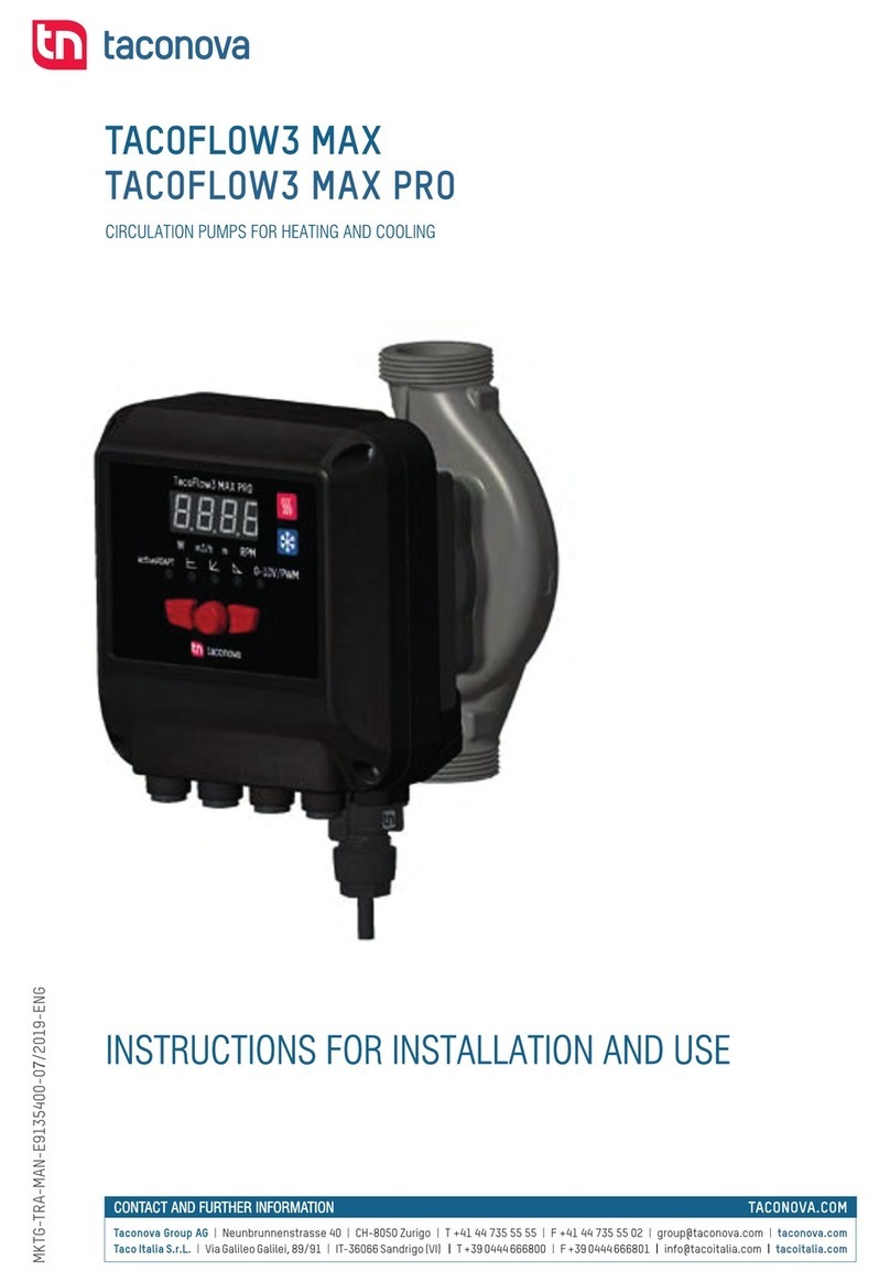 Taconova TAC0FL0W3 MAX Instructions for installation and use