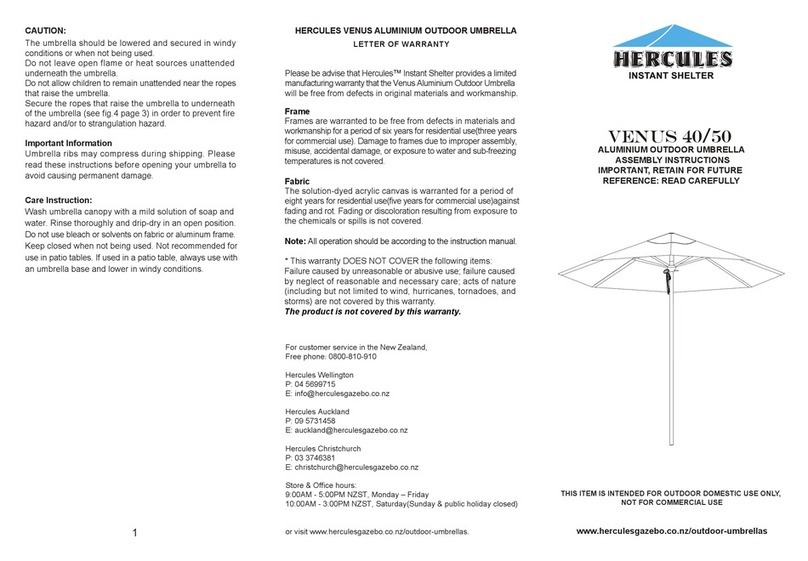 Hercules VENUS 40 Assembly instructions Hercules VENUS 40 Assembly instructions