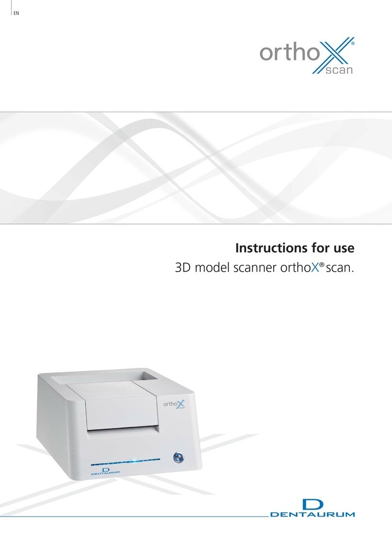 DENTAURUM orthoX scan Instructions for use
