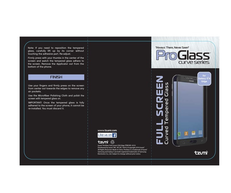 TZUMI ProGlass curve Series User manual
