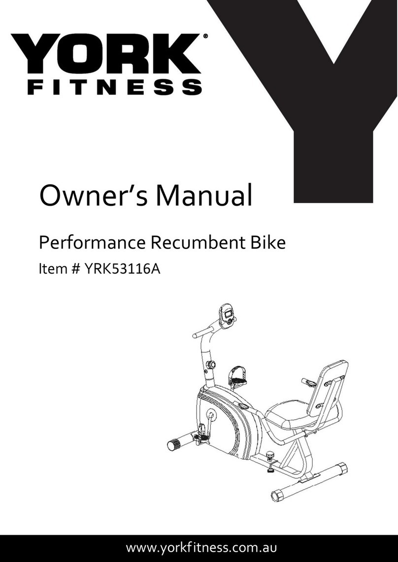 York Fitness Performance YRK53116A owner's manual