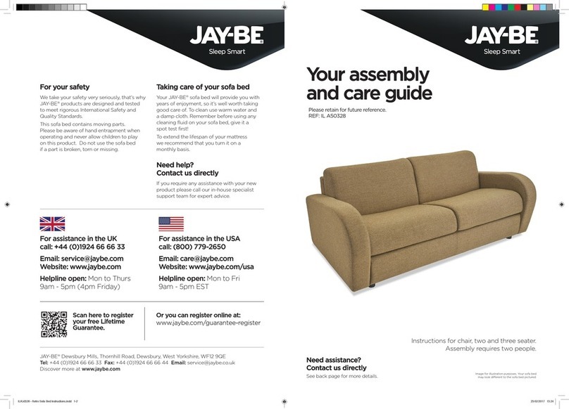 Jay-Be Sleep Smart IL A50328 Assembly and Care Guide