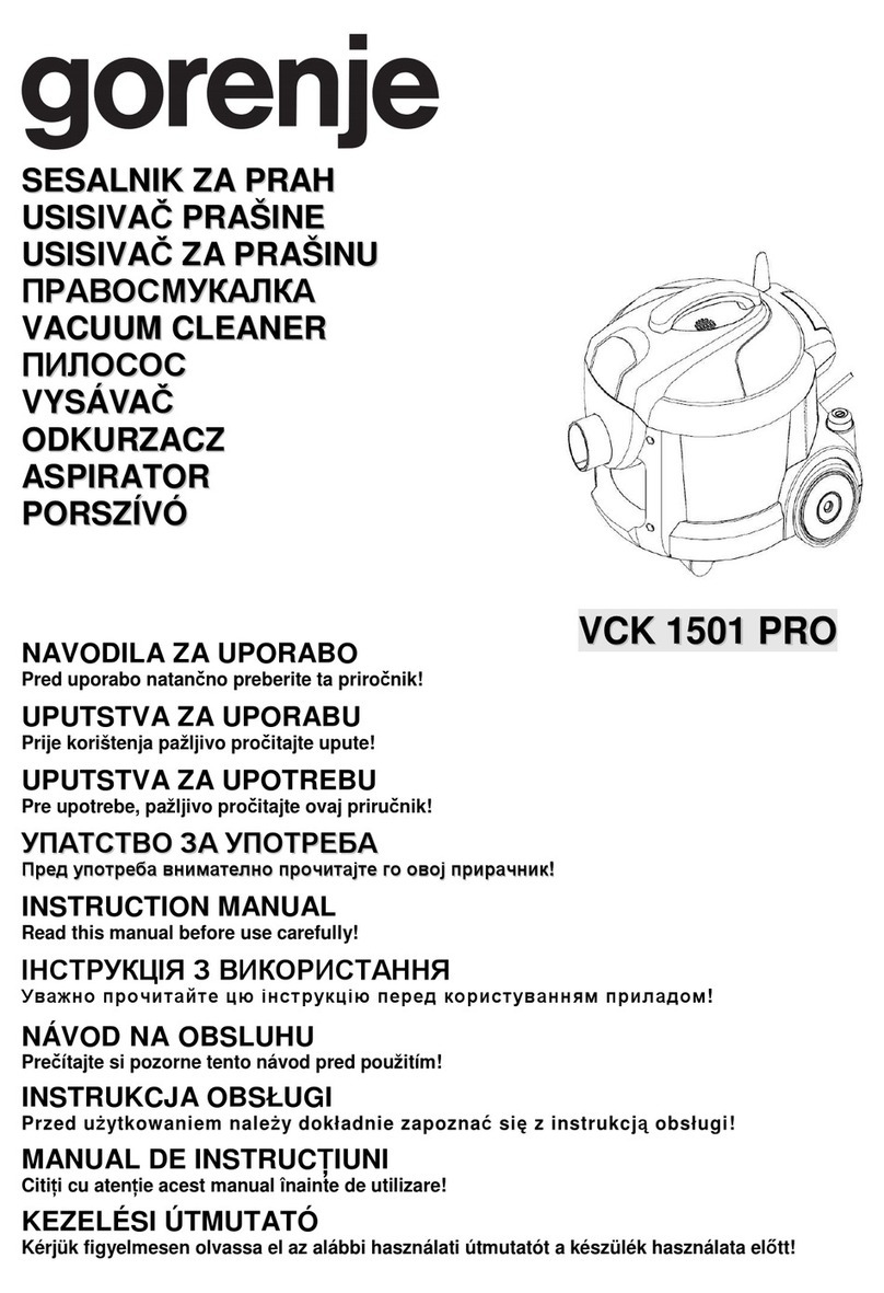Gorenje VCK 1501 PRO User manual