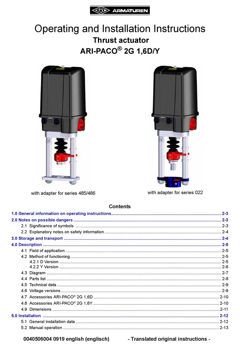 ARI-Armaturen ARI-PACO 2G 1,6 D Assembly instructions