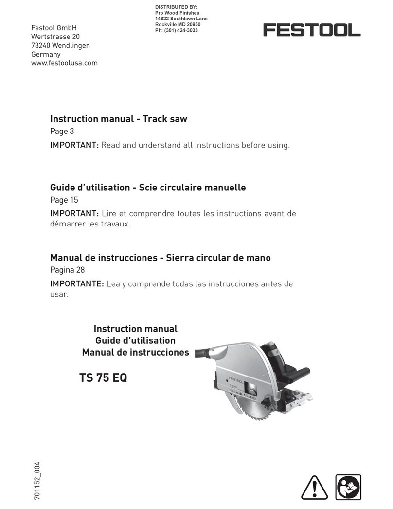 Festool TS 75 EQ User manual