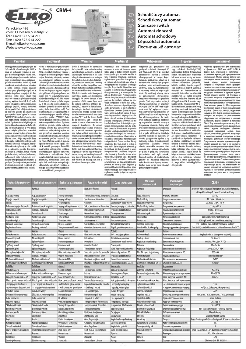 Elko CRM-4 manual