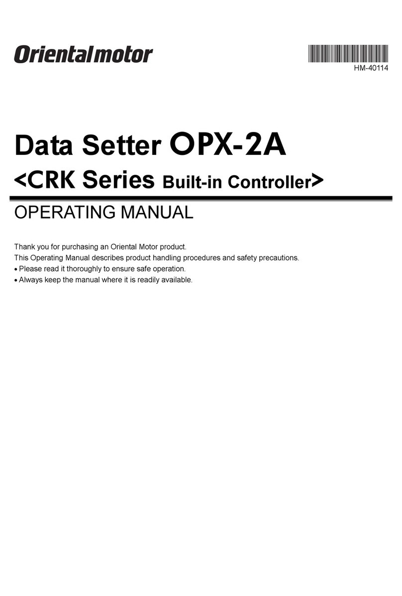 Oriental motor OPX-2A User manual