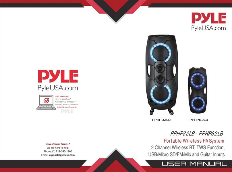 Pyle PPHP82LB User manual