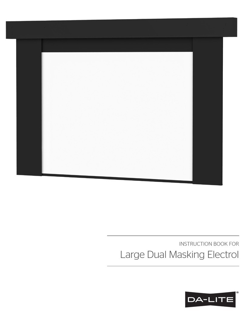 Da-Lite Large Dual Masking Electrol User manual