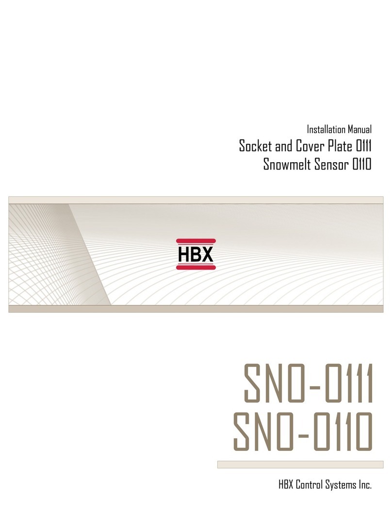 HBX SNO-0111 installation manual