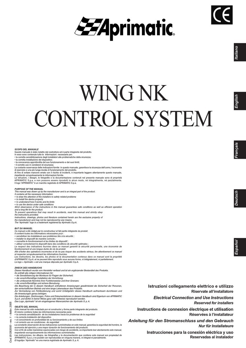 Aprimatic WING NK Quick guide