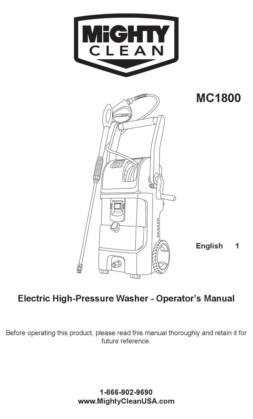 Mighty Clean MC1800 Operator's manual