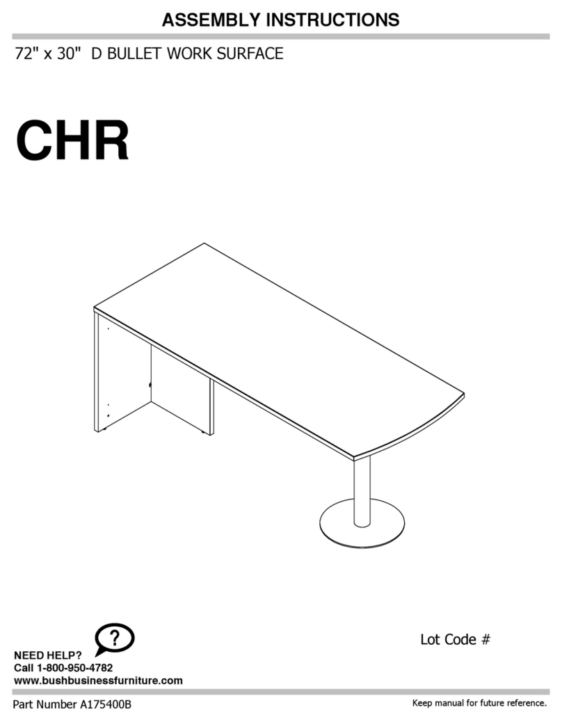 Bush Business Furniture CHR A175400B Assembly instructions