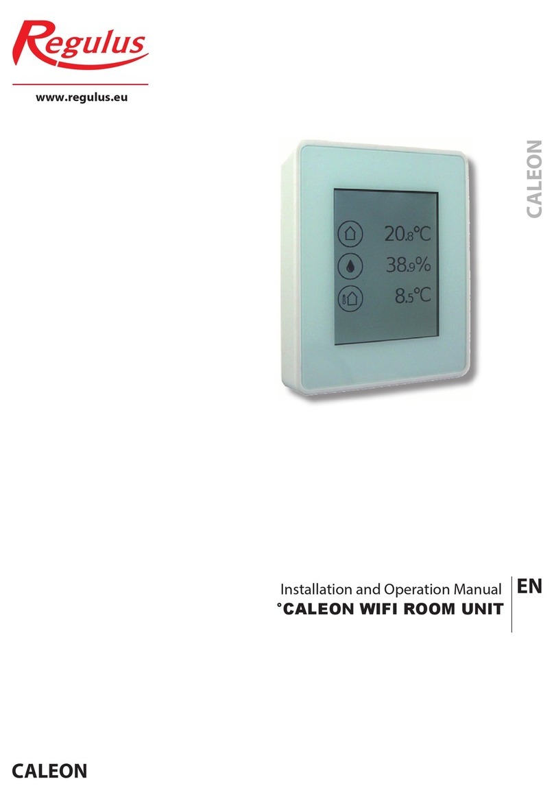 Regulus Caleon Installation and operation manual