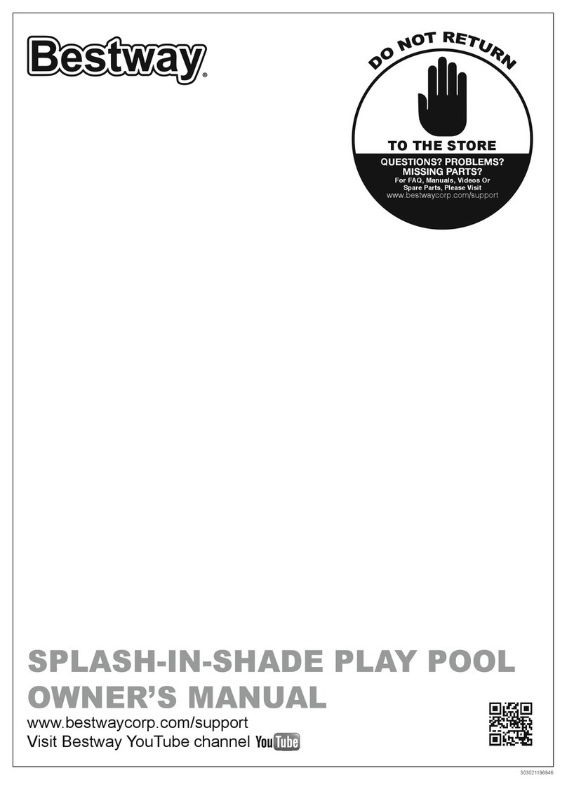 Bestway SPLASH-IN-SHADE PLAY POOL owner's manual