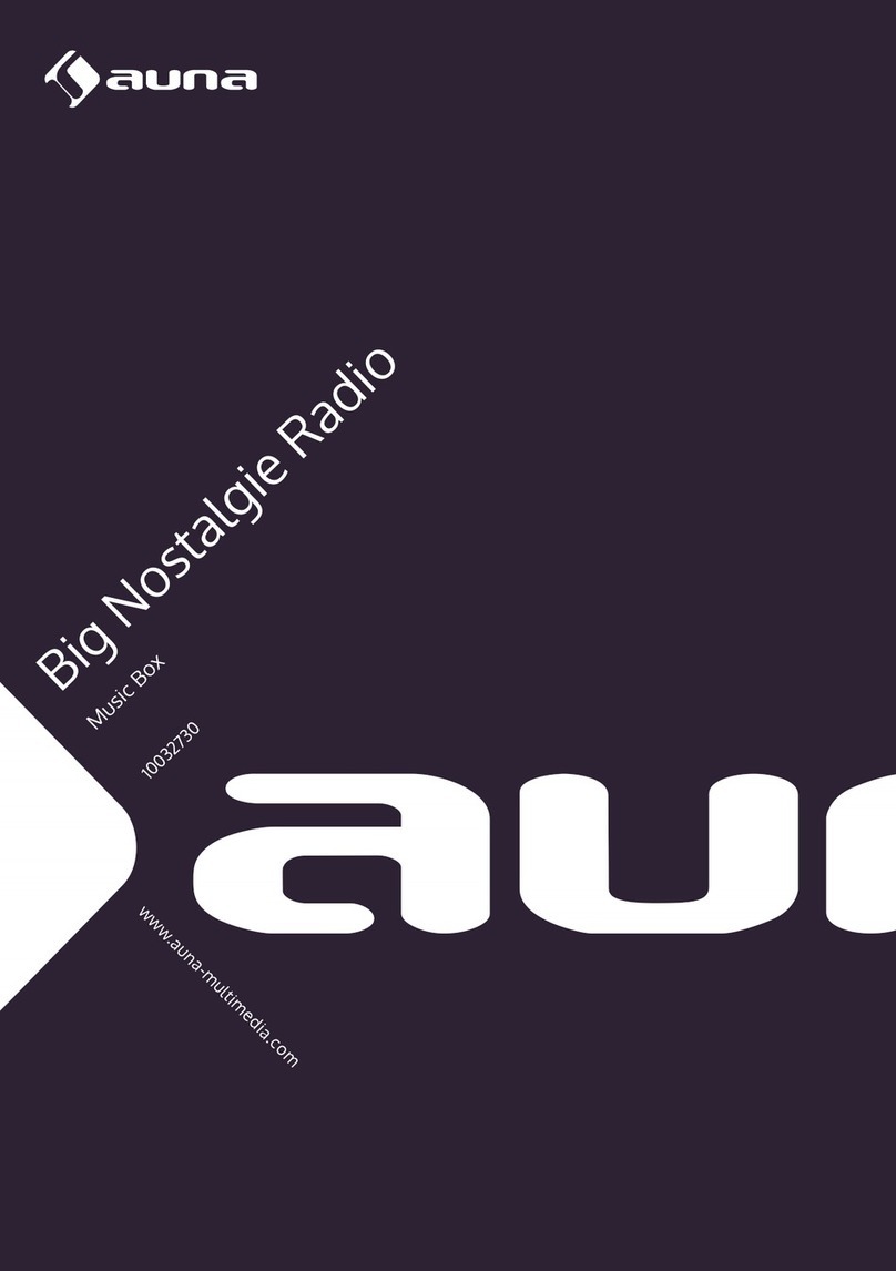 auna Big Nostalgie Radio User manual