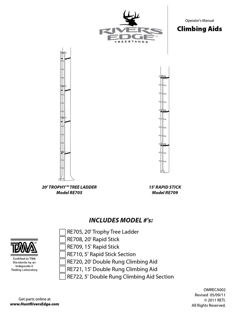 Rivers Edge Treestands RE705 Operator's manual