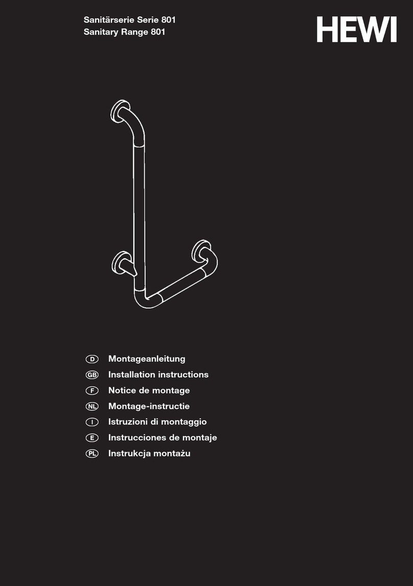 Hewi Sanitary 801 Series User manual