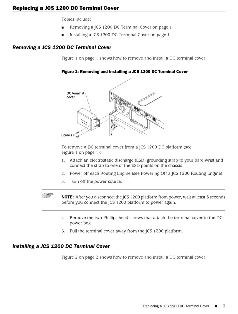 Juniper JCS 1200 Replacing Instructions