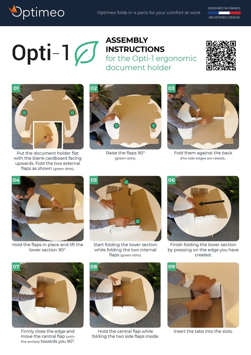 OPTIMEO Opti-1 Assembly instructions
