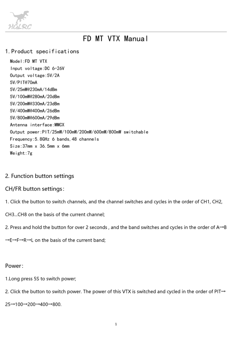 HGLRC FD MT VTX User manual