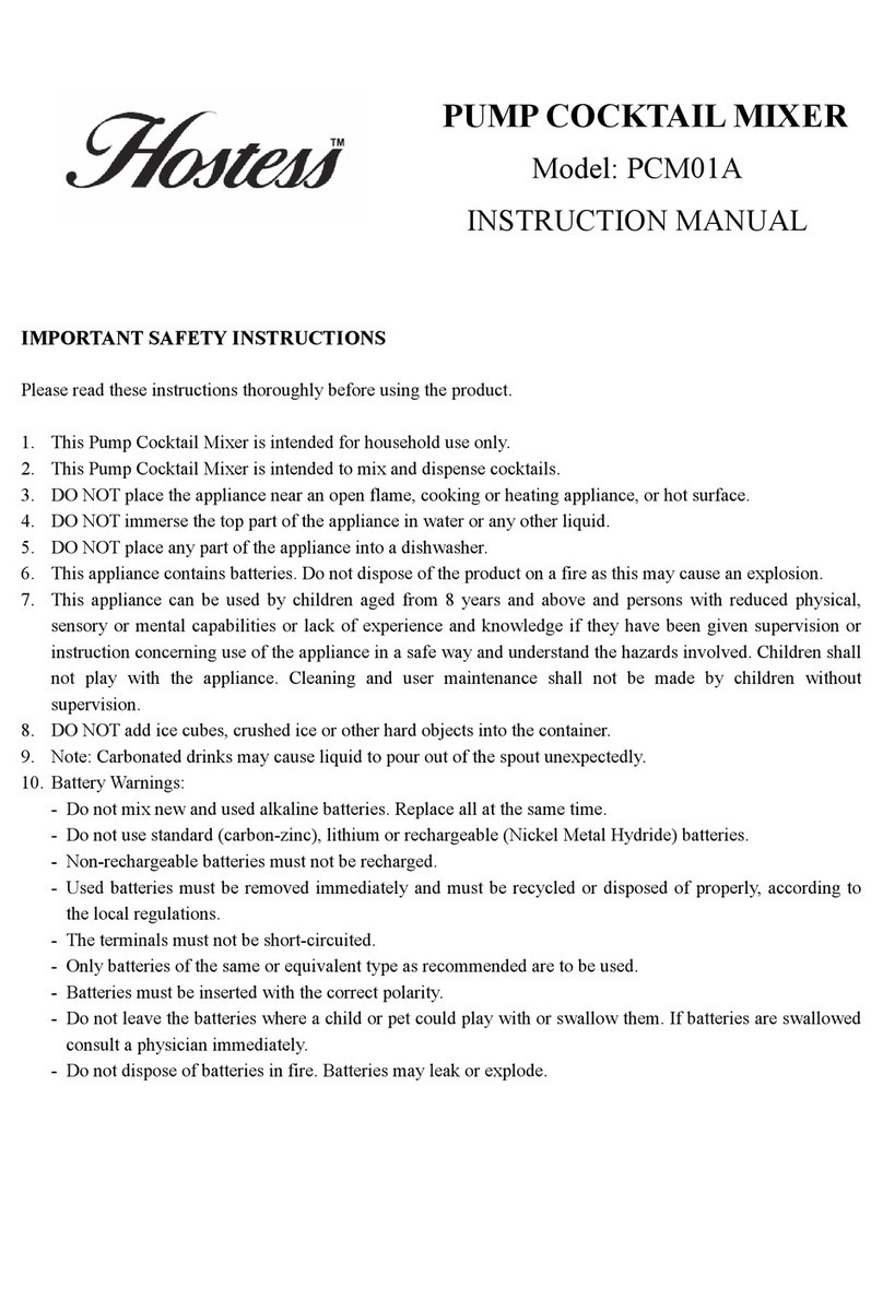Hostess PCM01A User manual