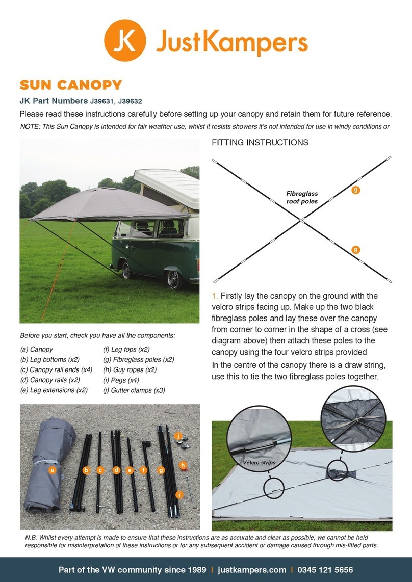 Just Kampers J39631 manual